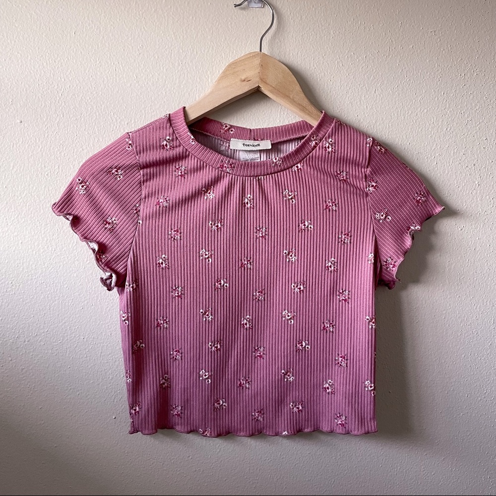 TeenBell Girls Ruffle Trim T-Shirt